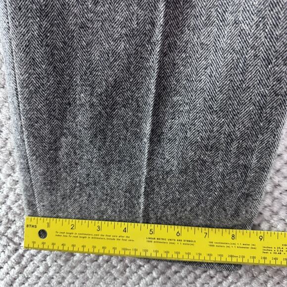 Pendleton Pants Womens 14 Gray Herringbone Tapered Trouser Fully Lined Career - Picture 15 of 16